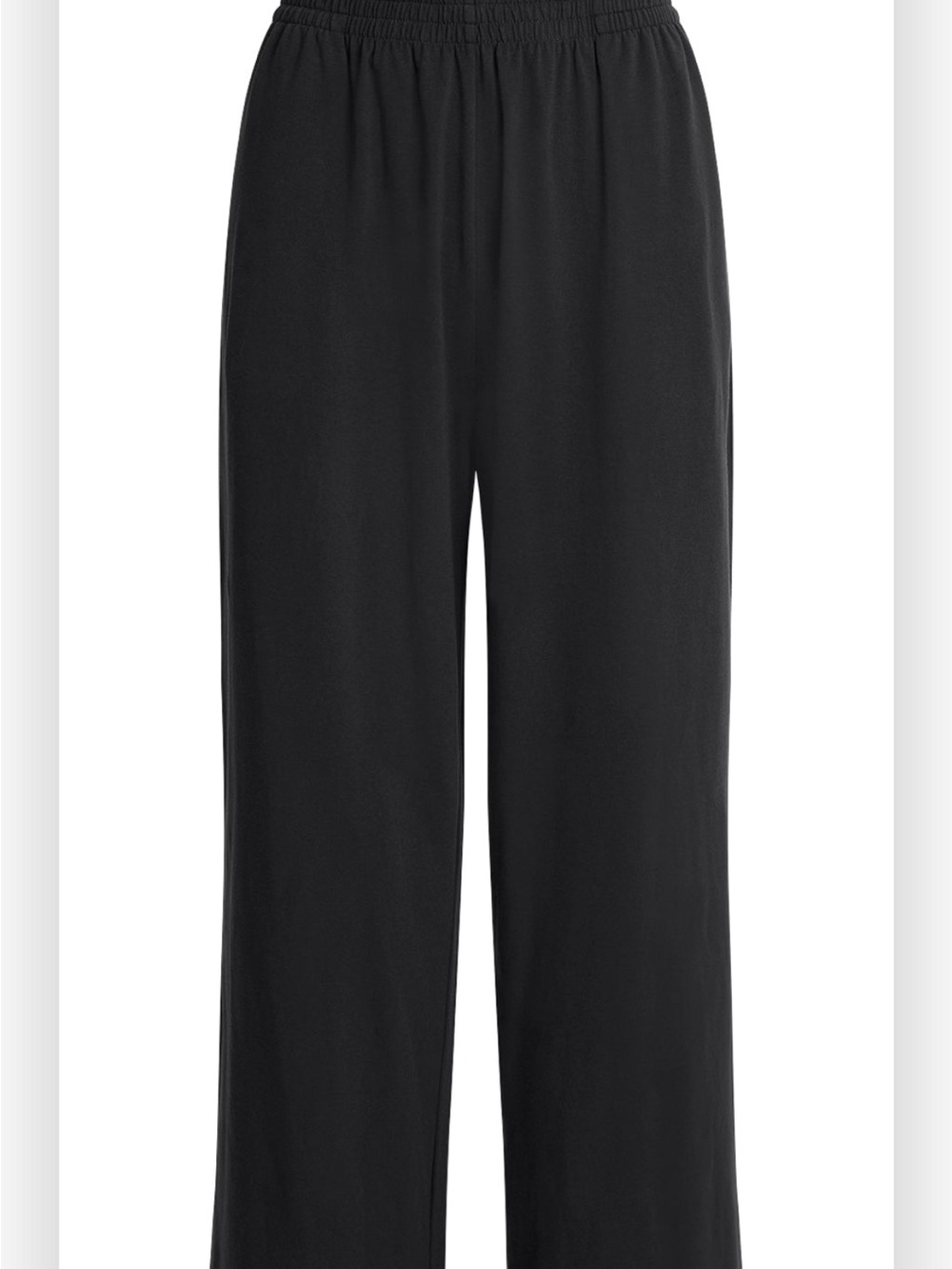 NWT SKIMS Cotton Jersey Wide-Leg Pants in Soot Size Small - Picture 2 of 9